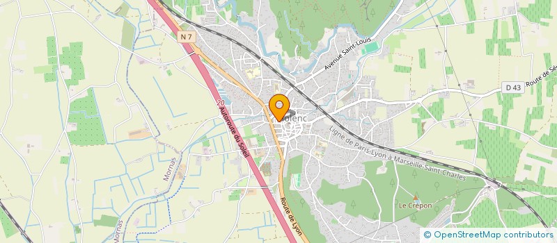 localisation de l'entreprise ASS DU RIEU DE PIOLENC ET DE SES ENVIRONS  PIOLENC