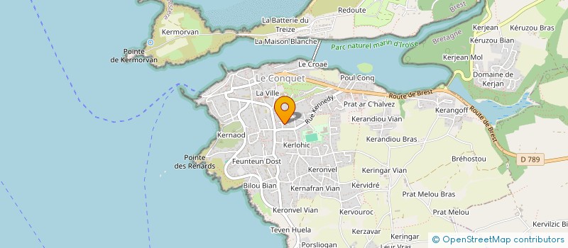 localisation de l'entreprise ASS DU SCE A DOMICILE DU CONQUET  LE CONQUET