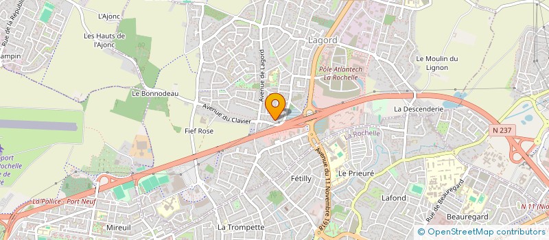 localisation de l'entreprise ASS DU SPORT ELECTRIQUE ROCHELAIS  LAGORD