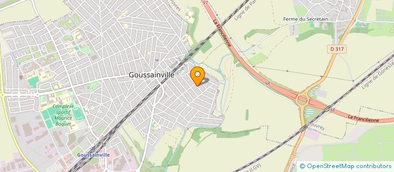 localisation de l'entreprise ASS DU THE DANSANT LOUVRES GOUSSAINVILLE à GOUSSAINVILLE