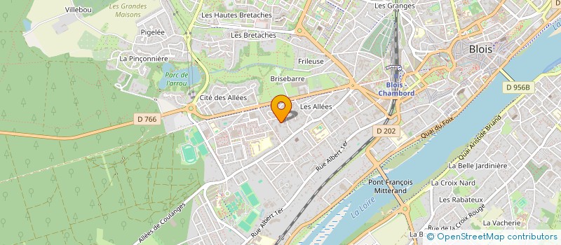 localisation de l'entreprise ASS DU TOUR CYCLISTE DU LOIR ET CHER  BLOIS