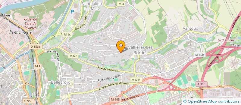 localisation de l'entreprise ASS DU TOUR DE LORRAINE JUNIORS  METZ