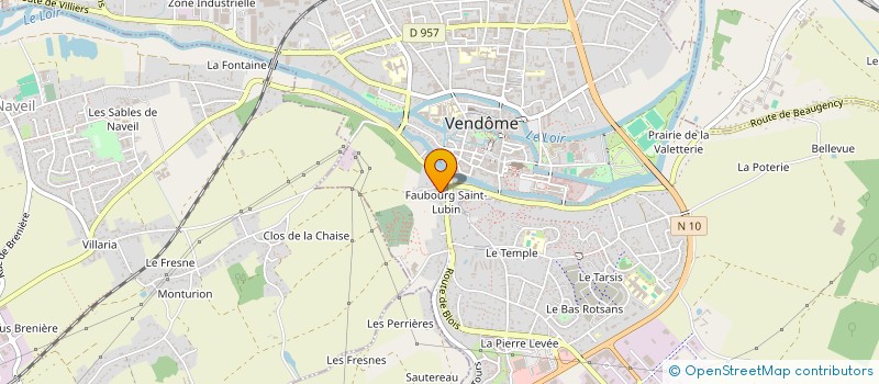 localisation de l'entreprise ASS DU VENDOMOIS PROTECTION DE L'ENFANCE à VENDOME