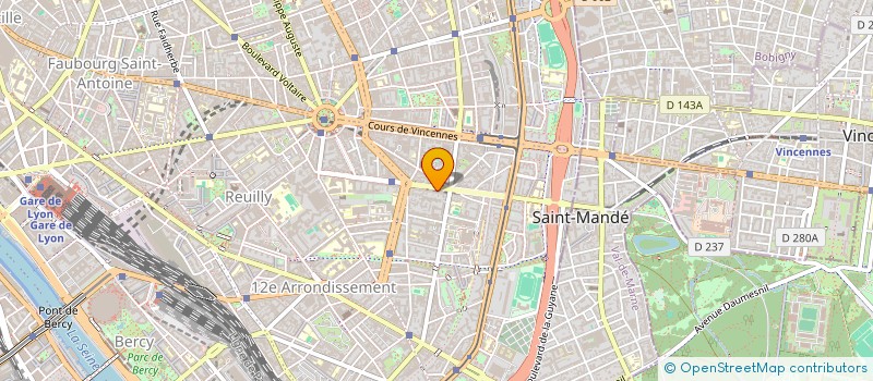 localisation de l'entreprise ASS DU VERSEAU à PARIS