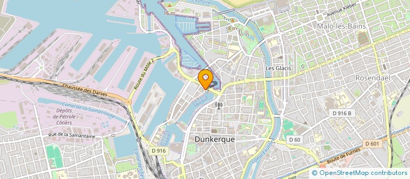 localisation de l'entreprise ASS DUNKERQUOISE DE PECHE SPORTIVE EN BATEAU LES LOUPS DE MER DUNKERQUOIS à DUNKERQUE