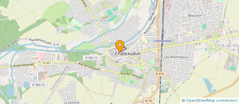 localisation de l'entreprise ASS DUNOIS AVENIR à CHATEAUDUN