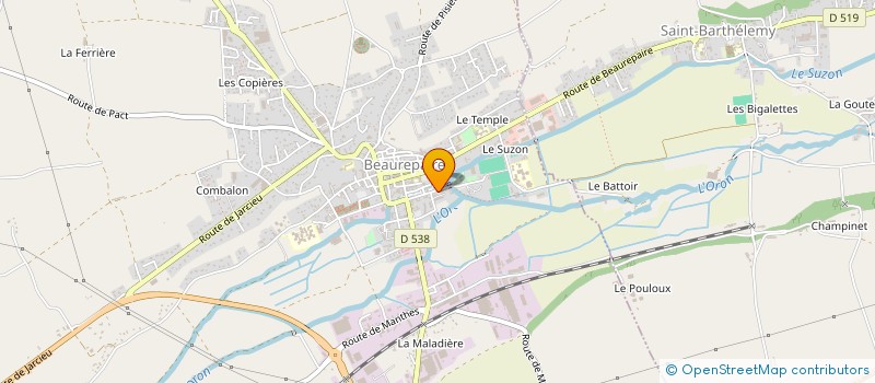 localisation de l'entreprise ASS DUPERAT GILIBERT RAMON à BEAUREPAIRE