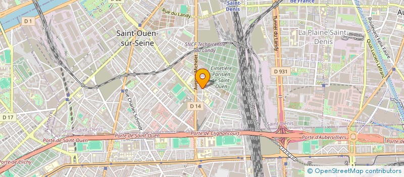 localisation de l'entreprise ASS E.C.C PAROISSE STE MERE DES CIEUX à SAINT-OUEN-SUR-SEINE