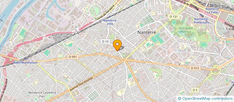 localisation de l'entreprise ASS  E.C.M.F.  NANTERRE