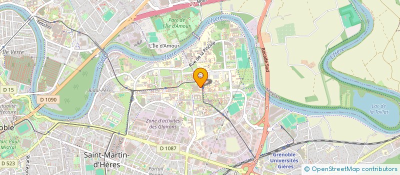 localisation de l'entreprise ASS ECCA  SAINT-MARTIN-D'HERES