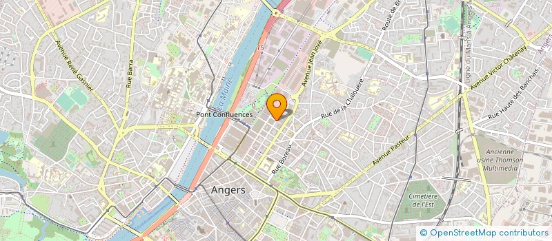 localisation de l'entreprise ASS ECHANGE SOURDS ET ENTENDANTS à ANGERS