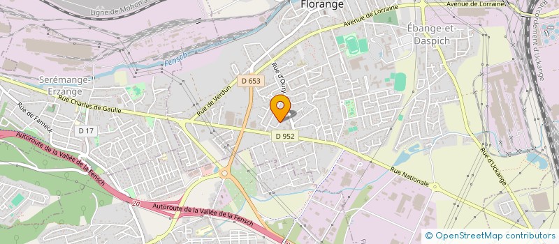 localisation de l'entreprise ASS ECHANGES SPORTS CULTURE LOR UKRAINE  FLORANGE