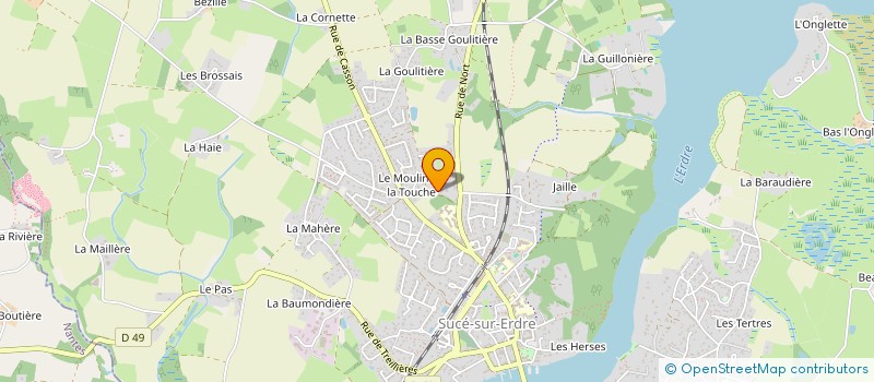 localisation de l'entreprise ASS ECHIQUIER DE L ERDRE  SUCE-SUR-ERDRE