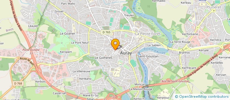 localisation de l'entreprise ASS ECHO DES PAROISSES à AURAY