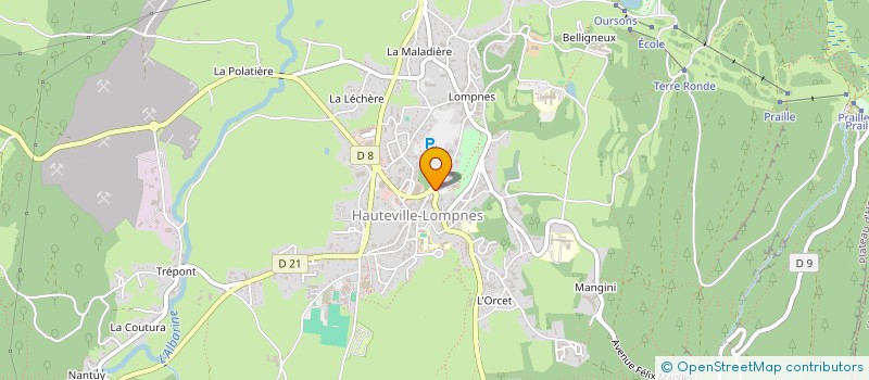 localisation de l'entreprise ASS  ECHO DU PLATEAU  PLATEAU D'HAUTEVILLE