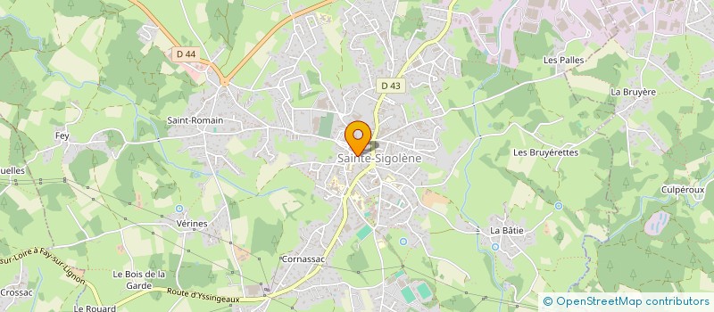 localisation de l'entreprise ASS  ECHO PAROISSIAL PRESSE  SAINTE-SIGOLENE