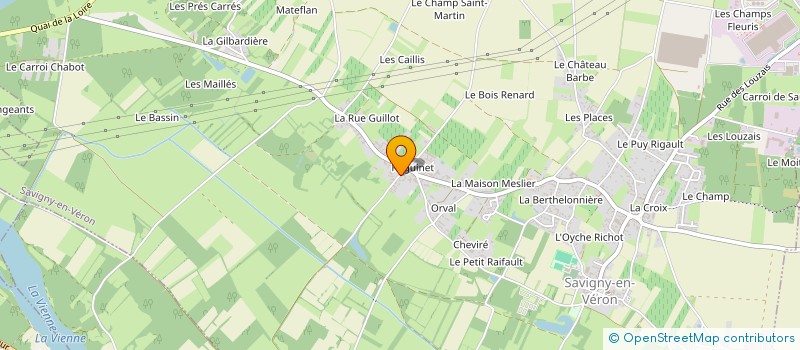 localisation de l'entreprise ASS  ECHOS DU VERON  SAVIGNY-EN-VERON