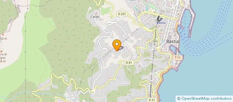 localisation de l'entreprise ASS ECLADAM à BASTIA