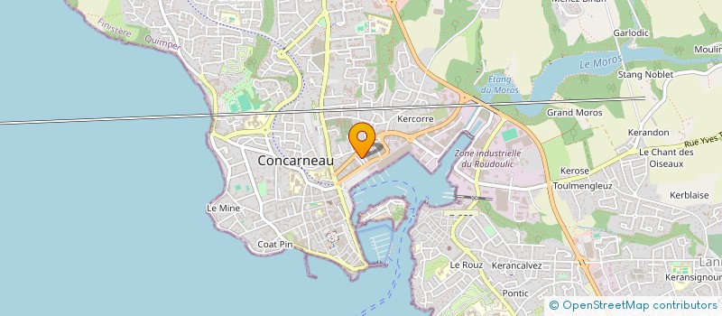 localisation de l'entreprise ASS ECLIPSE  CONCARNEAU