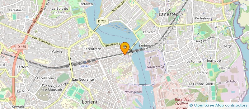 localisation de l'entreprise ASS ECLORE  LORIENT