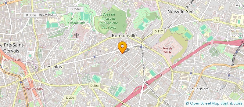 localisation de l'entreprise ASS ECO à ROMAINVILLE
