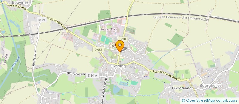 localisation de l'entreprise ASS ECOCOLOR à CYSOING