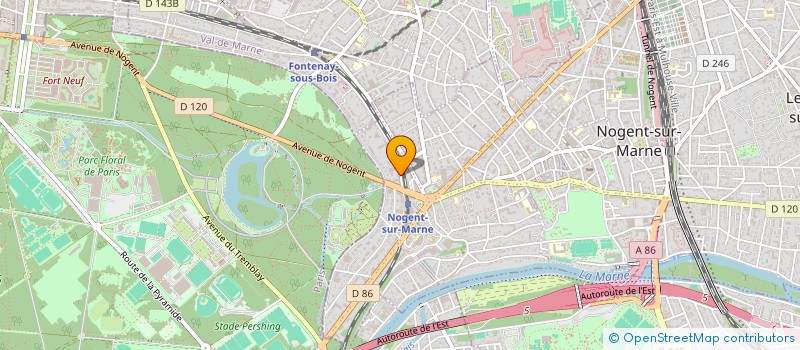 localisation de l'entreprise ASS  ECOLE ALBERT DE MUN à NOGENT-SUR-MARNE
