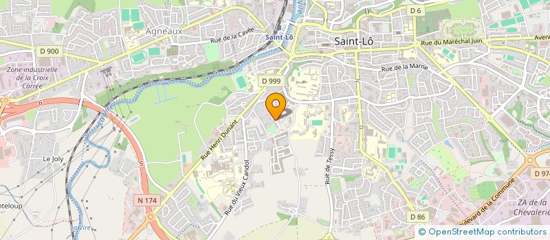 localisation de l'entreprise ASS ECOLE BRANCUSI  SAINT-LO