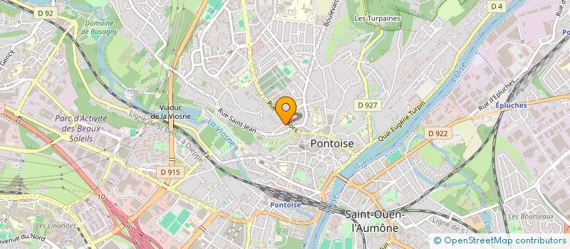 localisation de l'entreprise ASS ECOLE COMMERC FAYOL CENTRE FORMATION  PONTOISE