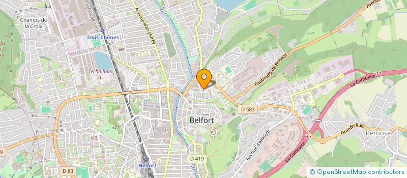 localisation de l'entreprise ASS ECOLE D'ART à BELFORT