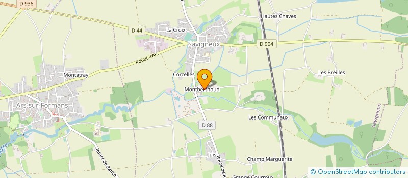 localisation de l'entreprise ASS ECOLE D EQUITATION DE MONTBERTHOUD à SAVIGNEUX