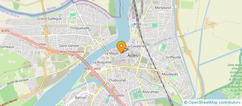 localisation de l'entreprise ASS ECOLE DE DANSE ARLESIENNE  ARLES