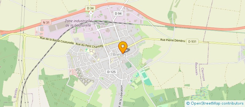 localisation de l'entreprise ASS ECOLE DE DANSE LOI 1901  BRESLES