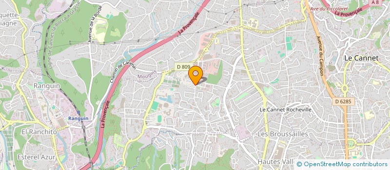 localisation de l'entreprise ASS ECOLE DE DANSE MYRIAM A à LE CANNET