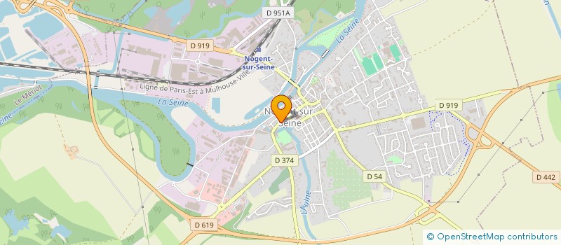 localisation de l'entreprise ASS ECOLE DE MUSIQUE DU NOGENTAIS  NOGENT-SUR-SEINE