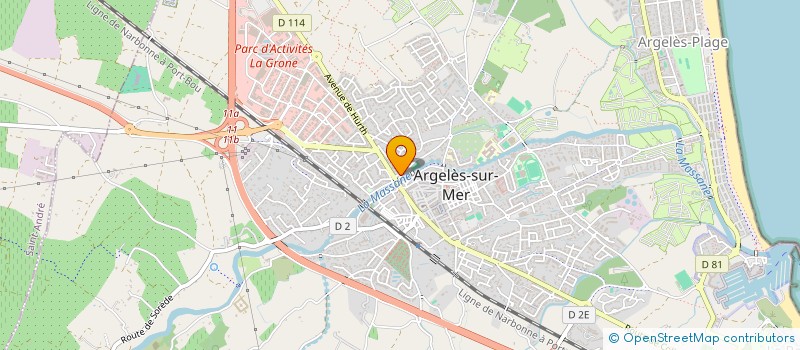 localisation de l'entreprise ASS ECOLE DE PETANQUE ARGELESIENNE  ARGELES-SUR-MER