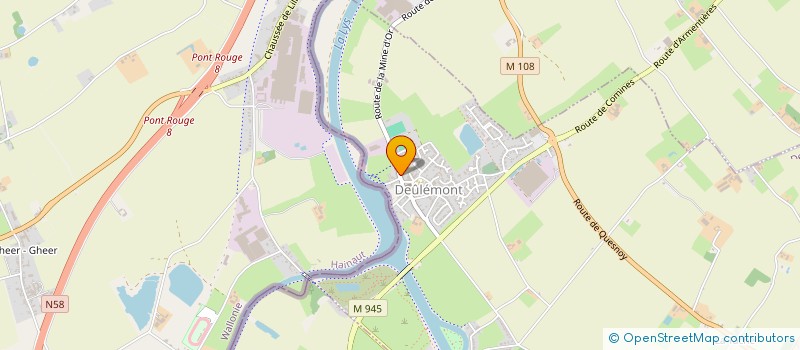 localisation de l'entreprise ASS ECOLE ET FAMILLE DE DEULEMONT à DEULEMONT