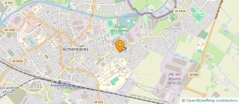 localisation de l'entreprise ASS ECOLE ET FAMILLE DU SACRE COEUR à ARMENTIERES