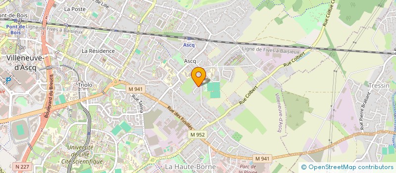 localisation de l'entreprise ASS ECOLE & FAMILLE D ASCQ  VILLENEUVE-D'ASCQ