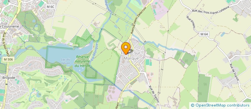 localisation de l'entreprise ASS ECOLE & FAMILLE DE FOREST SUR MARQUE  FOREST-SUR-MARQUE