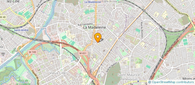 localisation de l'entreprise ASS ECOLE & FAMILLE JEANNE D ARC à LA MADELEINE