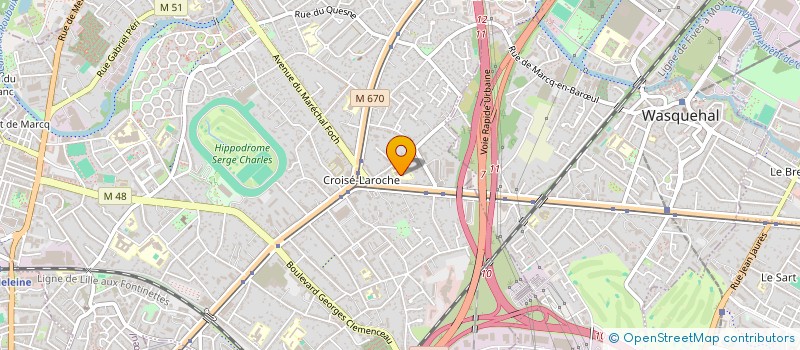 localisation de l'entreprise ASS ECOLE FAMILLE MARCQ EN B. ST AIGNAN à MARCQ-EN-BARŒUL