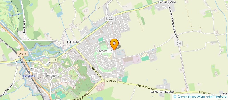 localisation de l'entreprise ASS ECOLE & FAMILLE ST GERARD HOYMILLE à HOYMILLE