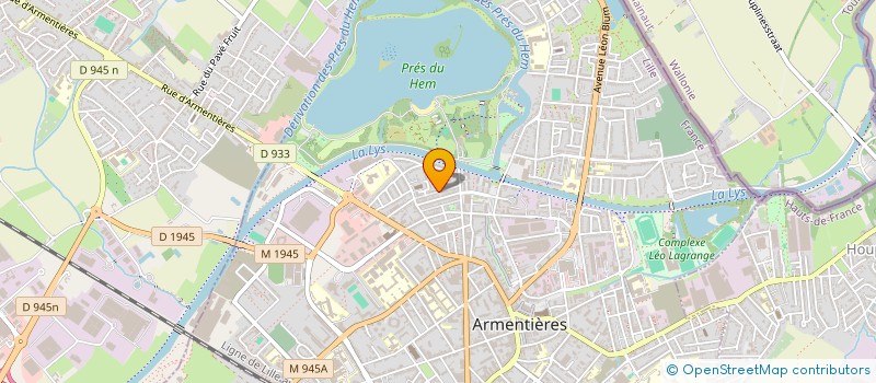 localisation de l'entreprise ASS ECOLE & FAMILLE ST LOUIS à ARMENTIERES