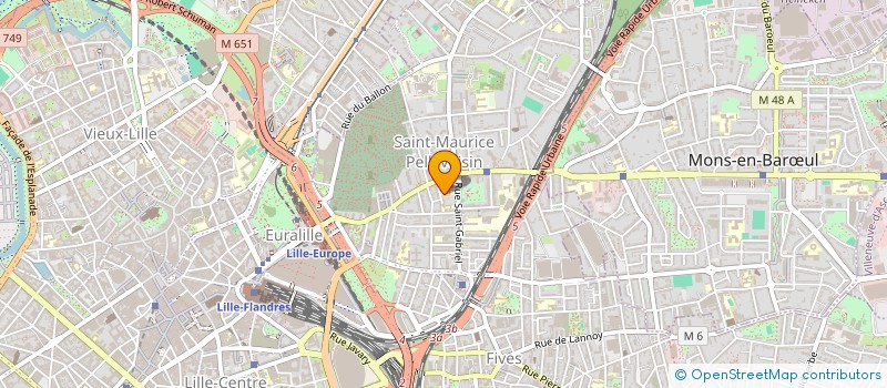 localisation de l'entreprise ASS ECOLE FAMILLE ST MAURICE DES CHAMPS à LILLE