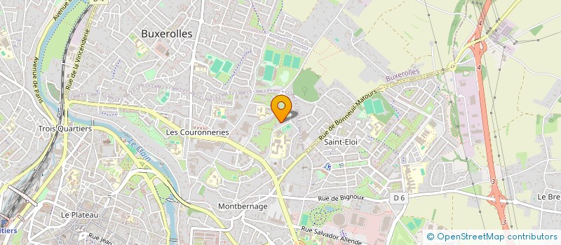 localisation de l'entreprise ASS ECOLE HOTELIERE  POITIERS