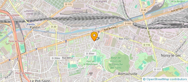 localisation de l'entreprise ASS ECOLE LES BENJAMIN à PANTIN