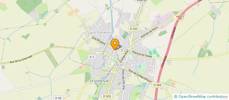 localisation de l'entreprise ASS ECOLE MATERNELLE LA POTERNE à VATAN