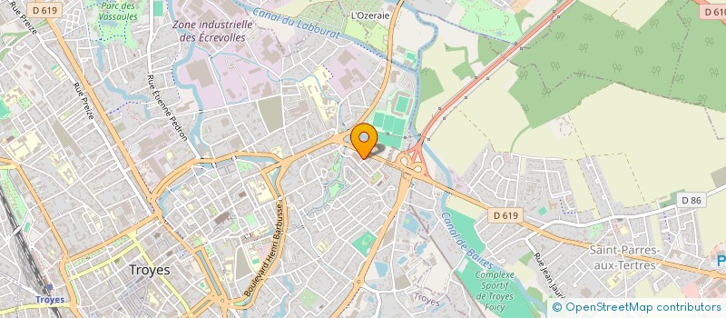 localisation de l'entreprise ASS ECOLE MATERNELLE POINT DU JOUR  TROYES