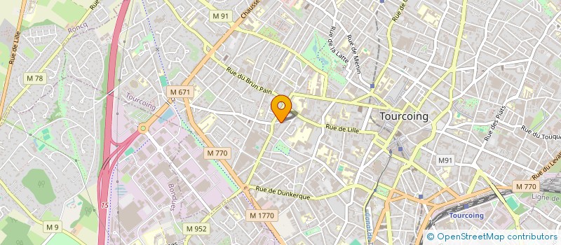 localisation de l'entreprise ASS ECOLE MODERNE TRAVAIL ENSEIG SPECIAL à TOURCOING